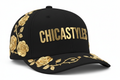 Chicastyles Black Hat Gold Roses