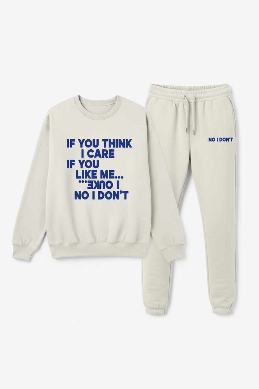 if you think i care two-piece