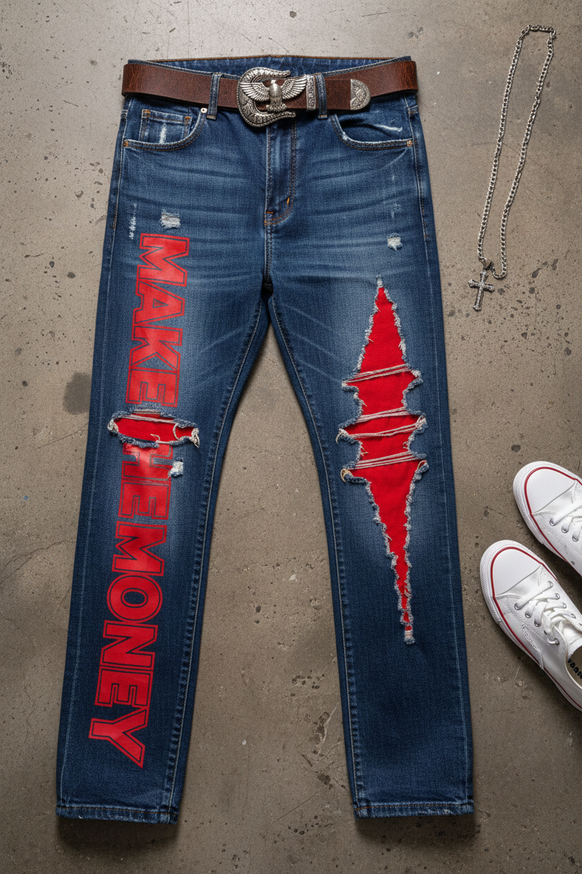 Make The Money Ripped Jeans