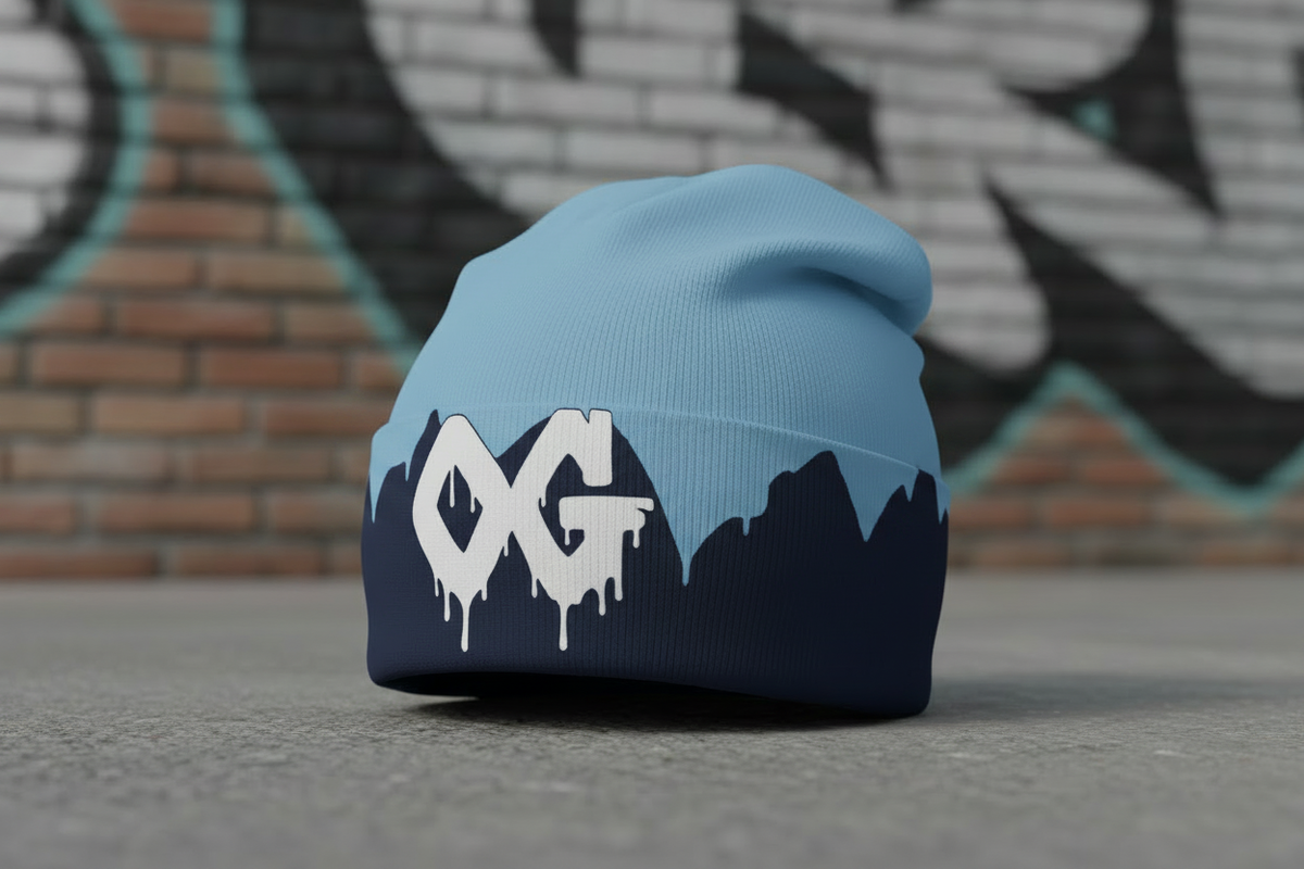 OG Drip Beanie - Black Outline