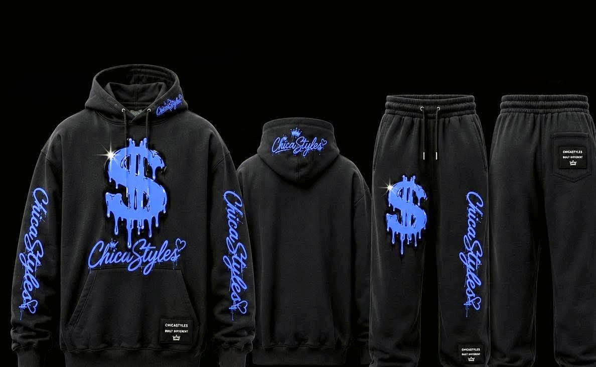Two piece money hoodied sweat outfit